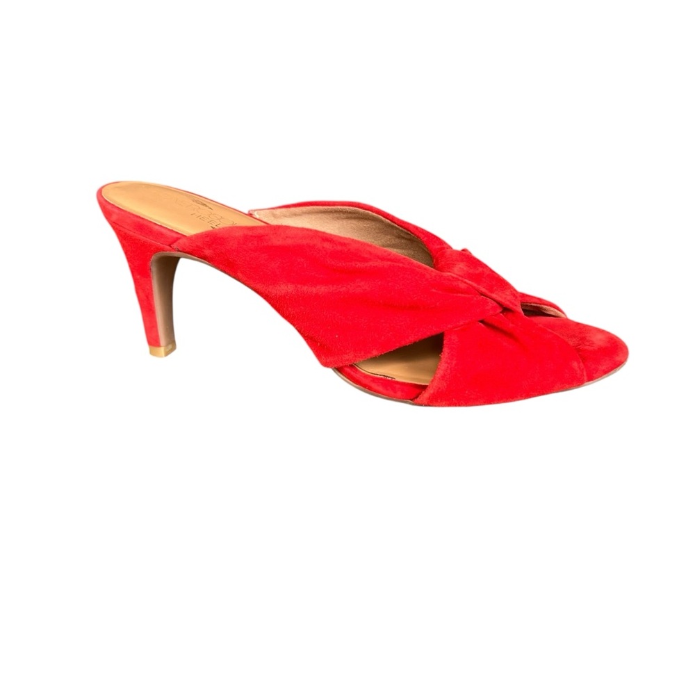 Aerosoles Red Suede Mules Size 8.5